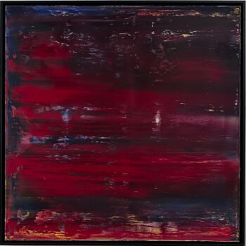 Malerei mit dem Titel "No. 1381_Untitled" von Guido Lötscher, Original-Kunstwerk, Öl Auf Keilrahmen aus Holz montiert