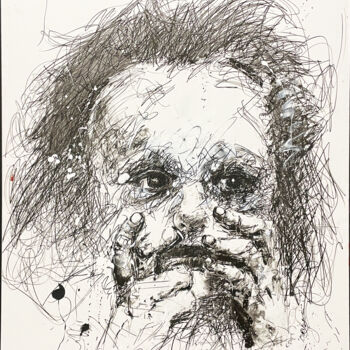 Peinture intitulée "Enfant gris 1" par Philippe Pasqua, Œuvre d'art originale, Crayon