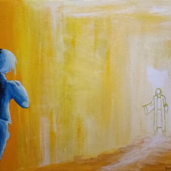 Peinture intitulée "Viens" par Diane Mongis (YeshouArt), Œuvre d'art originale, Acrylique Monté sur Châssis en bois