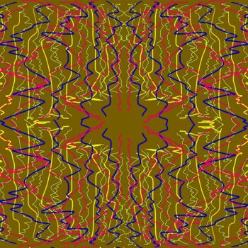 Цифровое искусство под названием "Strings 21c6" - Ken Lerner, Подлинное произведение искусства, Цифровая живопись