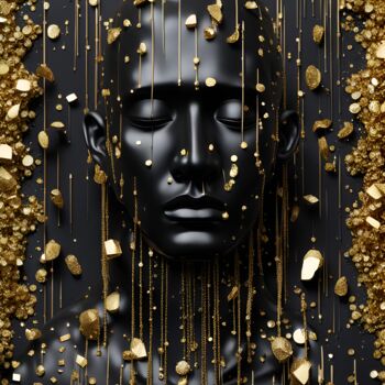 数字艺术 标题为“Gold Rain” 由Hazel, 原创艺术品, 数码摄影