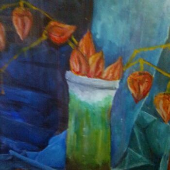Painting titled "Физалис" by Ivan Okonenko, Original Artwork, Acrylic