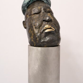 Скульптура под названием "Portrait of mr. Lao…" - Nik Tkachaau, Подлинное произведение искусства, Бронза