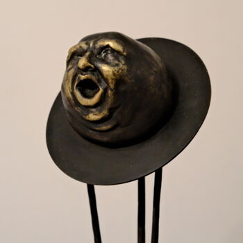 Scultura intitolato "Portrait of mr. Gri…" da Nik Tkachaau, Opera d'arte originale, Bronzo