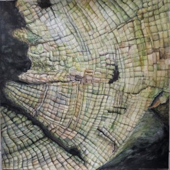 Drawing titled "Souche/Tree stump II" by Isabelle Stagg, Original Artwork, Ink