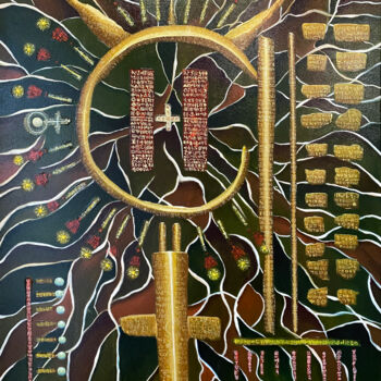 Peinture intitulée "Harmony of Mercury" par Anton Vishnevsky (A. Vish), Œuvre d'art originale, Huile Monté sur Panneau de bo…