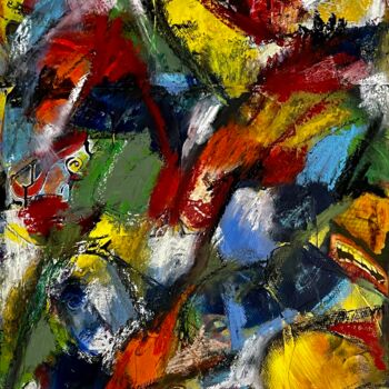Peinture intitulée "mega" par Joel Montemagni (JOMO), Œuvre d'art originale, Collages