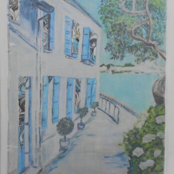 Peinture intitulée "Sur le chemin vers…" par Brigitte Barcelo, Œuvre d'art originale, Acrylique