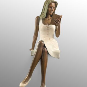 Scultura intitolato "- Mathilde -" da Alain Choisnet, Opera d'arte originale, Bronzo