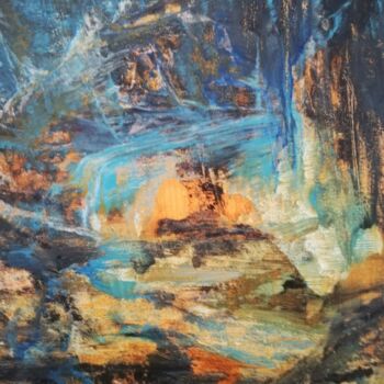 Peinture intitulée "The dark side" par Yasmina Naessens, Œuvre d'art originale, Acrylique