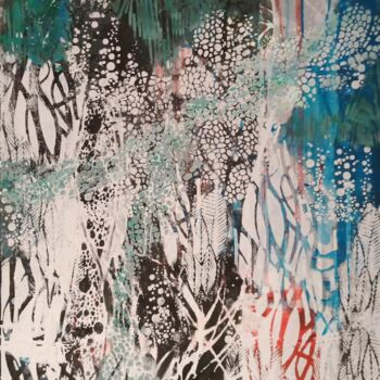Pittura intitolato "Permeation" da Diana Heit, Opera d'arte originale, Acrilico Montato su Telaio per barella in legno