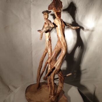 Sculpture titled "Anastomose" by Charly Carpentier, Original Artwork, Wood