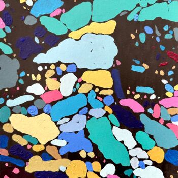 Painting titled "Graphics Experiment…" by Gleb Skubachevsky, Original Artwork, Acrylic