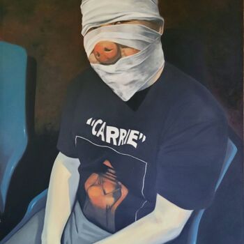 Peinture intitulée "carrie II" par Kay Pischang, Œuvre d'art originale, Huile
