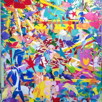 Painting titled "Comme dans un rêve" by Vera Ivanaj, Original Artwork, Acrylic