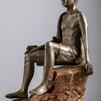 Sculpture titled "EGO - freedom" by Meryem Doğan, Original Artwork, Bronze