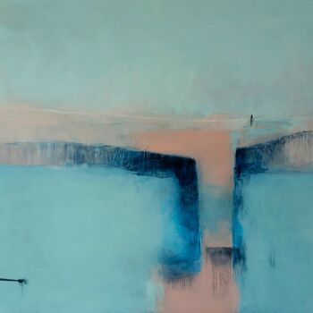 Painting titled "The river" by Marcus Duchen, Original Artwork, Oil