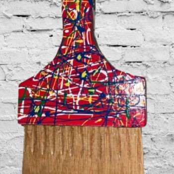 Scultura intitolato "Brush Strokes" da Pepe22, Opera d'arte originale, Legno