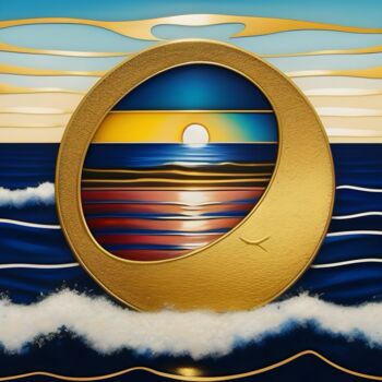 Arte digital titulada "Seascape adventure" por Davina Dugnas, Obra de arte original, Trabajo Digital 2D