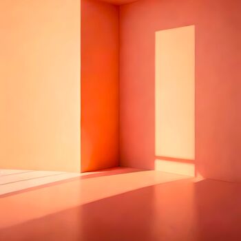 Digitale Kunst getiteld "Peach Fuzz No.15" door Ninn, Origineel Kunstwerk, AI gegenereerde afbeelding