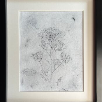 Peinture intitulée "Garden Rose Black a…" par Iryna Antoniuk (IRENA TONE), Œuvre d'art originale, Acrylique