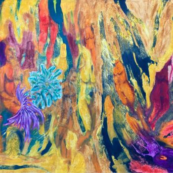 Schilderij getiteld "Abstract Soul" door Hüseyin Ak, Origineel Kunstwerk, Olie