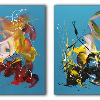 Pittura intitolato "Summer In The City…" da Paresh Nrshinga F R S A, Opera d'arte originale, Acrilico Montato su Telaio per…
