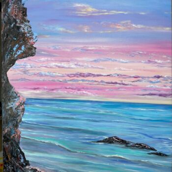 제목이 "The sea grotto 60х90"인 미술작품 Svetlana Kunegina로, 원작, 안료 나무 들것 프레임에 장착됨