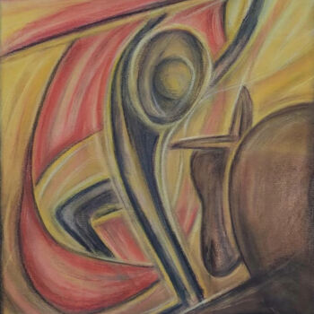 Pintura titulada "Bullfight" por Tatyana Stavskaya, Obra de arte original, Pastel