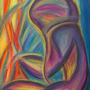 Pintura titulada "Shaman" por Tatyana Stavskaya, Obra de arte original, Pastel