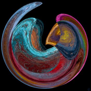 Digital Arts titled "BIRDY'S NEST" by Philippe Ceulemans, Original Artwork, Digital Painting