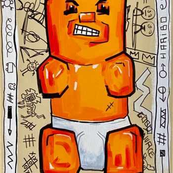 Painting titled "HARIBO PLAYER" by Patrice Almodovar, Original Artwork, Acrylic