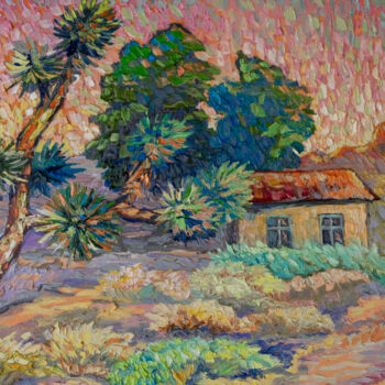 제목이 "Sunset In Desert"인 미술작품 Lilit Vardanyan로, 원작, 기름