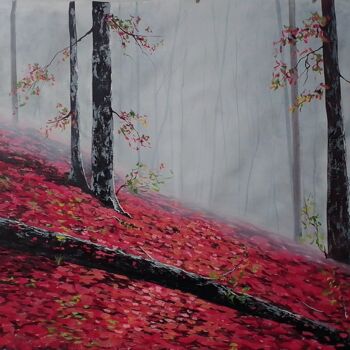 Pittura intitolato "Morning romance" da Moin Uddin, Opera d'arte originale, Acrilico