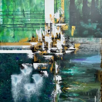 "Viridian Dreamscape…" başlıklı Tablo Denis Fluierar tarafından, Orijinal sanat, Akrilik