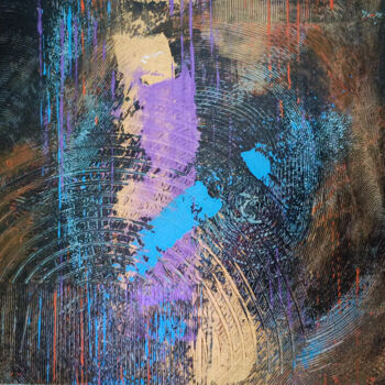 「Mysterious flickeri…」というタイトルの絵画 Yulia Larionovaによって, オリジナルのアートワーク, アクリル