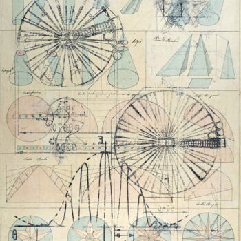 印花与版画 标题为“Cosmographie #21” 由Xavier Debeerst, 原创艺术品, 蒙纳