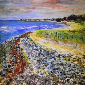 Peinture intitulée "Ostseeküste bei Ros…" par Jörg Eydner, Œuvre d'art originale, Huile