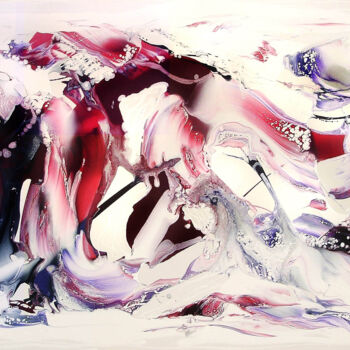 Peinture intitulée "Snowflake Waltz" par Paresh Nrshinga F R S A, Œuvre d'art originale, Acrylique Monté sur Châssis en bois