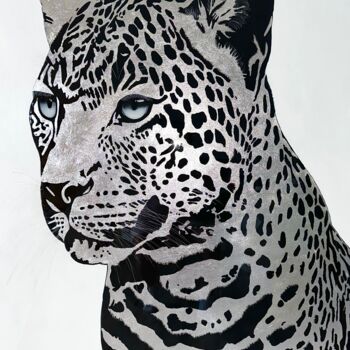 Peinture intitulée "Painting  “Silver L…" par Inna Levchenko, Œuvre d'art originale, Acrylique