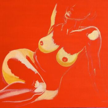 Schilderij getiteld "She is enough. The…" door Anna Ovsiankina, Origineel Kunstwerk, Olie