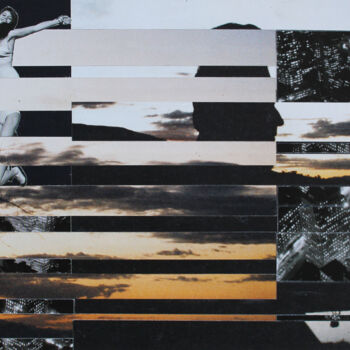 Collages intitulée "FRAGMENTOS DEL OCASO" par Gustavo Anania, Œuvre d'art originale, Collages Monté sur Carton
