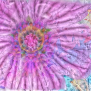 Digitale Kunst getiteld "Cybernetic Bloom Re…" door Luna Ljus, Origineel Kunstwerk, 2D Digital Work