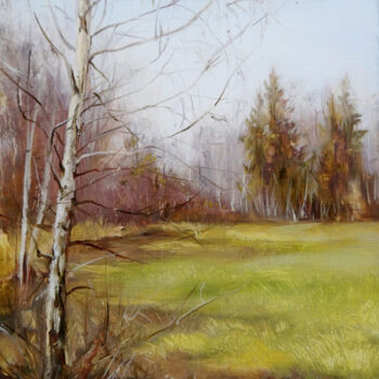 Painting titled "Avril" by Maria Zhiltsova, Original Artwork, Oil