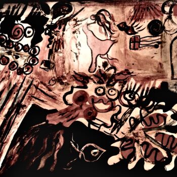Arts numériques intitulée "FOLIE…" par Solune, Œuvre d'art originale, Peinture numérique