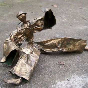Sculpture intitulée "être de papier... e…" par Anne-Frédérique Ferret, Œuvre d'art originale, Papier