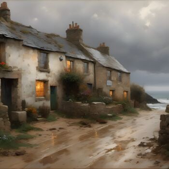 Digital Arts titled "Un temps menaçant" by Didier Pistol, Original Artwork, AI generated image