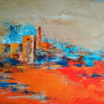 Painting titled "Solaire" by Jean Maurice Silvain, Original Artwork, Acrylic