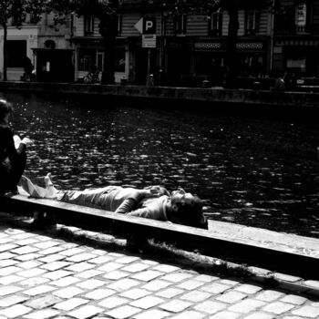 Photography titled ""Paris-Sunday on Ca…" by Jo Tuck, Original Artwork, Analog photography