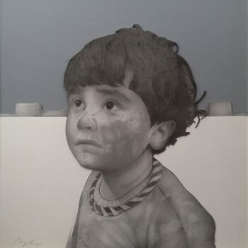 Dessin intitulée "Cerca del Cielo (Ga…" par Jesús Meco, Œuvre d'art originale, Graphite Monté sur artwork_cat.